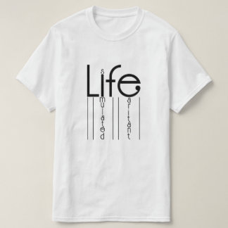 Livet är en simulerad, irritant humoristisk offert t shirt