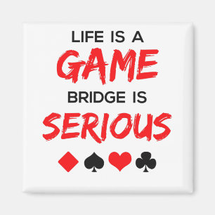 Livet är en spelbrygga som är ett seriöst kortspel magnet