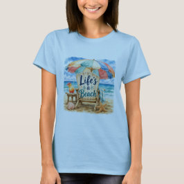 Livet Är En Strand Strand - T-Shirt