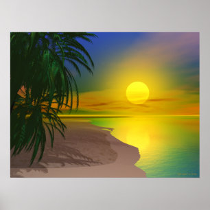 Livet är en Sunny Beach Poster