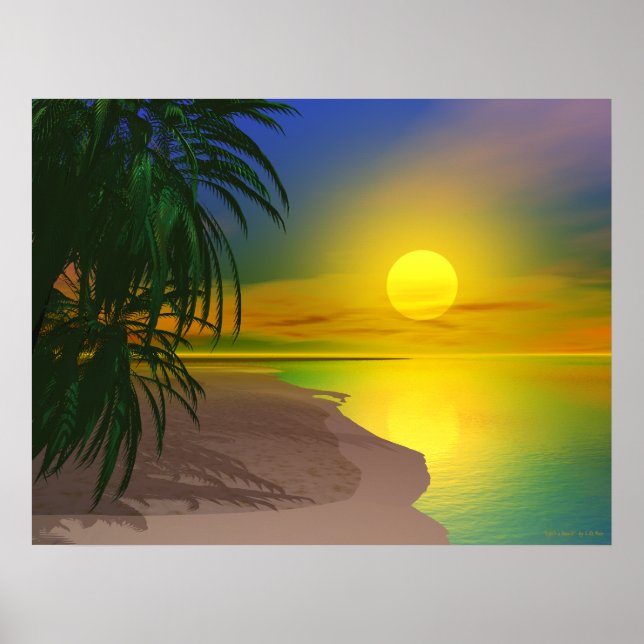 Livet är en Sunny Beach Poster (Framsidan)
