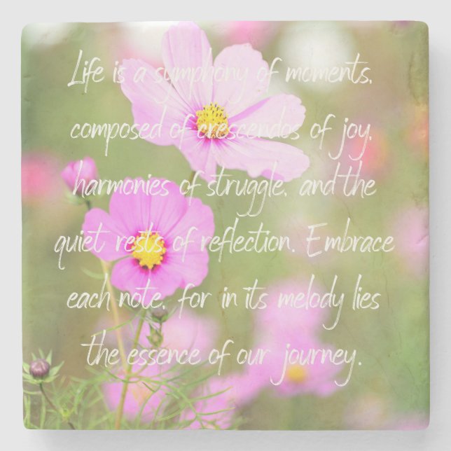 Livet är en symfoni av Moments Stenunderlägg (Framsidan)