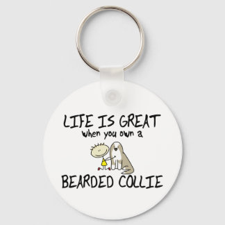 Livet är en Underbar böjd kollietangångskedja (Faw Nyckelring