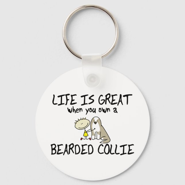 Livet är en Underbar böjd kollietangångskedja (Faw Nyckelring (Framsida)