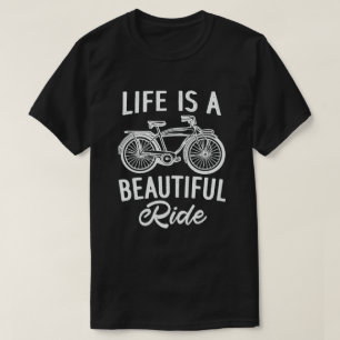 Livet är en underbar, rolig cyklisk cyklist t shirt
