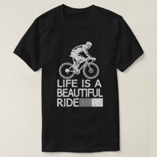 Livet är en underbar, rolig cyklisk cyklist t shirt