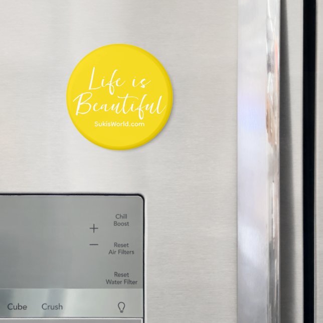 Livet är en vacker Blogg av varumärken för Gult Magnet (In Situ (Fridge))