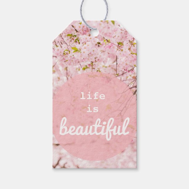 Livet är en vacker gåva-Märkre Presentetikett (Framsidan)