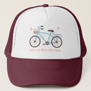 Livet är en vacker resa Citat om cykelliv Keps