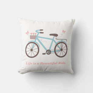 Livet är en vacker resa Cykel Kuddcover Kudde