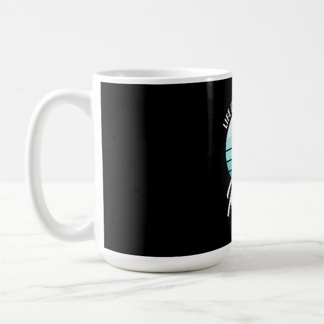 Livet är en vacker ridå kaffemugg (Vänster)