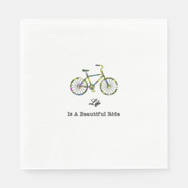 Livet är en vacker ridå pappersservett (Framsidan)