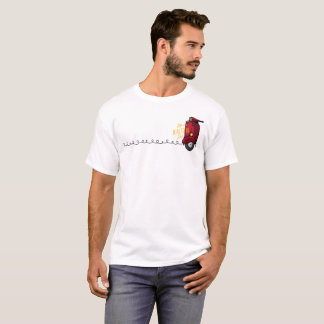 Livet Är En Vacker Ritt – Vintage Röd Scooter Illu T Shirt