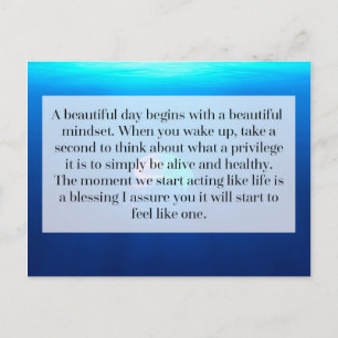 Livet är en välsignelse citat vykort