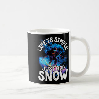 Livet är enkelt, lägg till snö för en storslagen s kaffemugg