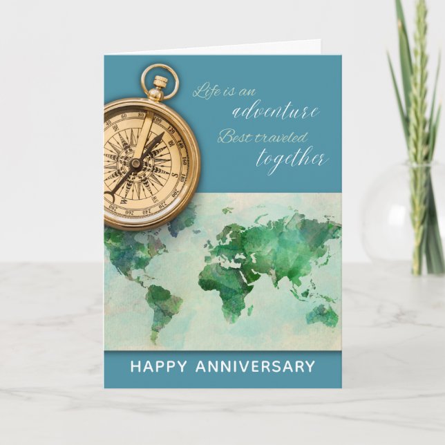 Livet är ett Äventyr | Lycklig-årskort Kort (Framsida)