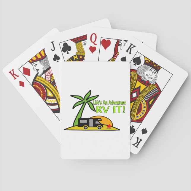 Livet är ett Äventyr så RV det är Spel Kort (Baksidan)