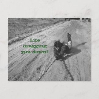 Livet är ett dragkort vykort