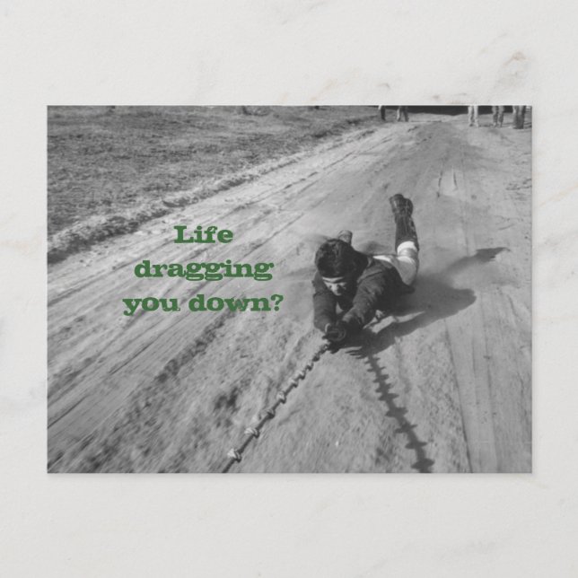 Livet är ett dragkort vykort (Framsida)