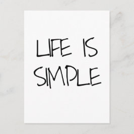 Livet är ett enkelt inspirerande vykort