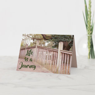 Livet är ett journey Greeting Card Kort