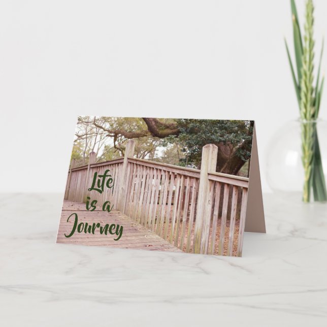 Livet är ett journey Greeting Card Kort (Framsida)