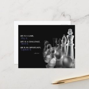 "Livet är ett spel" inspirationsoffert Vykort