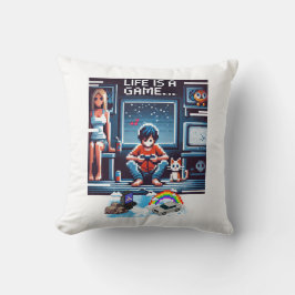 Livet är ett spel.. #Part2 (8 bitar) (spelargåva)  Kudde