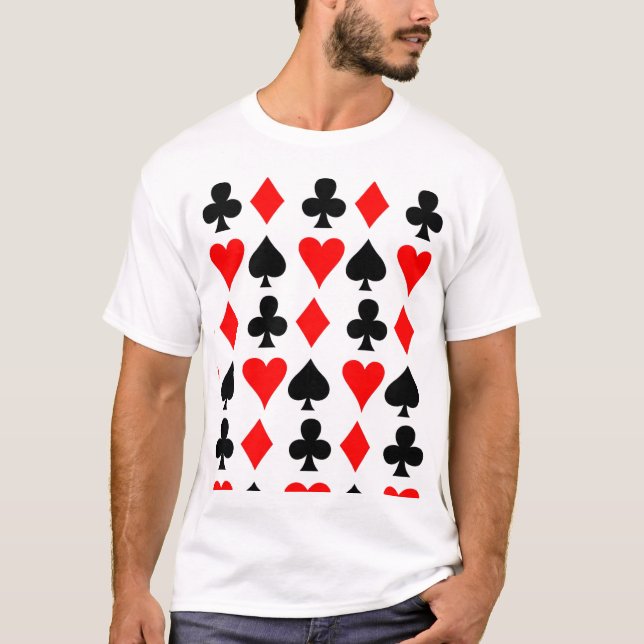 Livet är ett spel, spela din bästa hand! t shirt (Framsida)