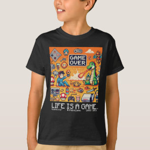 Livet är ett spel..: Spelet över (killbarn, spelba T Shirt
