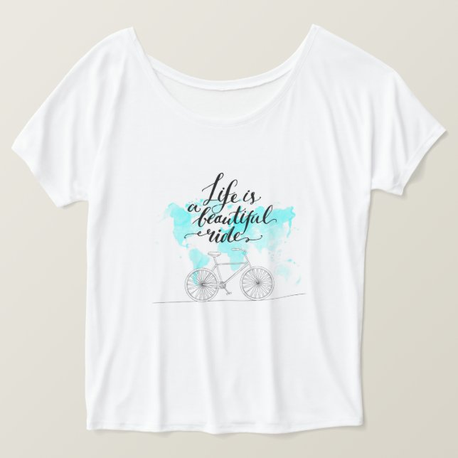 Livet är ett vackert blått liv tee shirt (Design framsida)