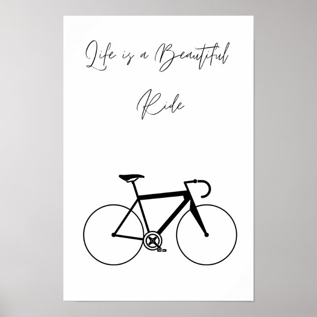 Livet är ett vackert Poster, väggkonst, utskrift Poster (Framsidan)