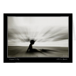 Livet är ett visitkort hälsningskort