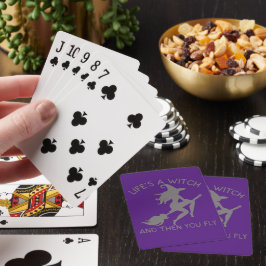 LIVET ÄR ETT VITCH OCH SEDAN ÄR DU Lustig. Casinokort