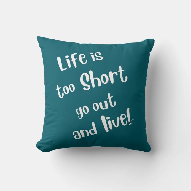 Livet är för Kort BFTG Pillow Kudde (Framsida)