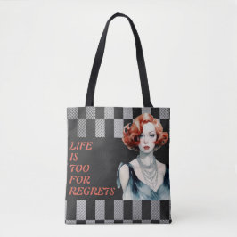 Livet är för Kort-Black och Grått Tygkasse