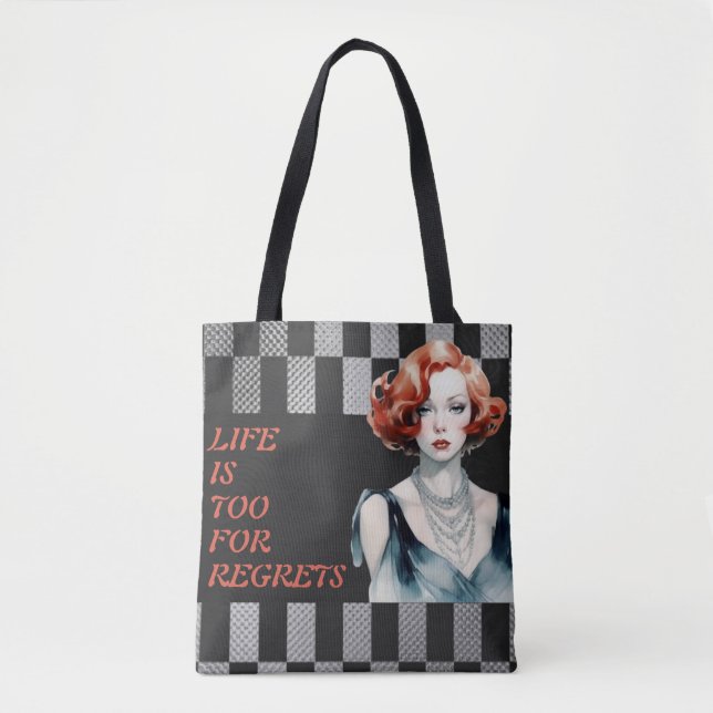 Livet är för Kort-Black och Grått Tygkasse (Framsida)