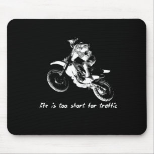 Livet är för kort - Dirt Bike Motocross Musmatta