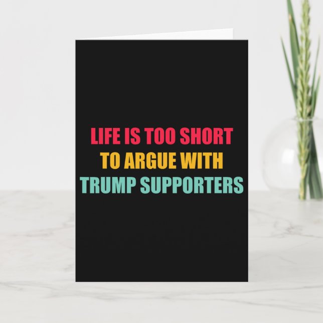 Livet är för kort för att bråka med Trump-supportr (Framsida)