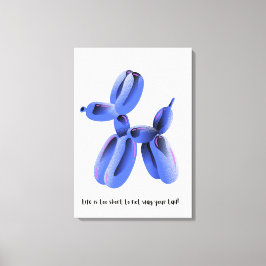 Livet är för kort för att inte vifta med svan! canvastryck