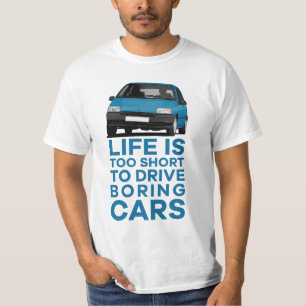 Livet är för kort för att köra - R Clio i 20+ färg T Shirt