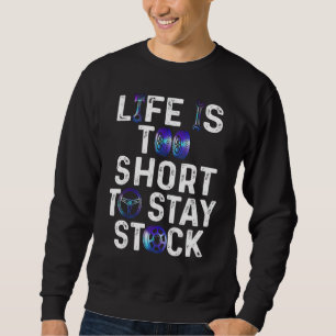 Livet är för Kort för att Lagrar Fantastisk ska ku Lång Ärmad Tröja