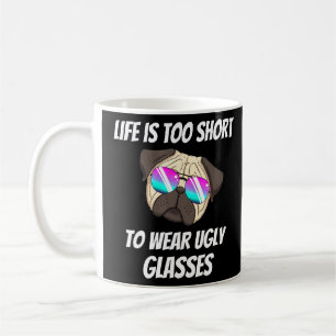 Livet är för Kort för Bära av mörka glasögon Kaffemugg