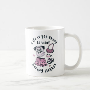 Livet är för kort för bära. kaffemugg