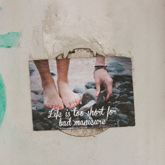 Livet är för kort för dålig manikyr, nagelsalon poster