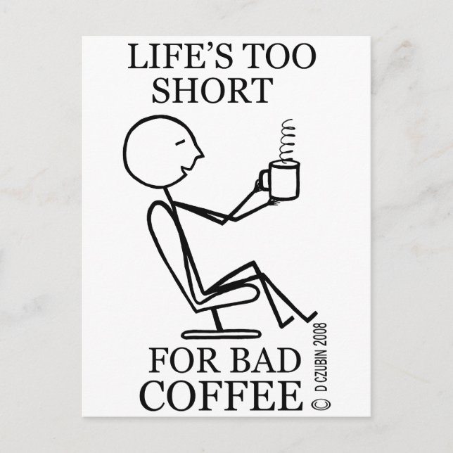 Livet är för Kort för dåligt kaffe! (Framsida)