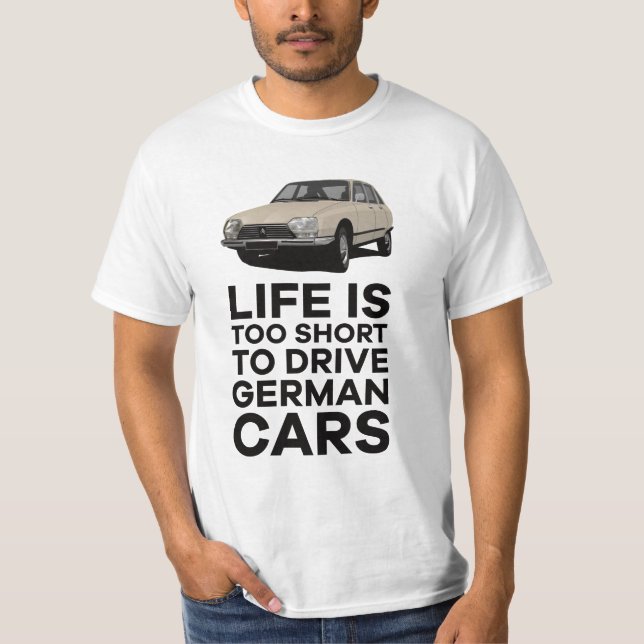 Livet är för kort - GS i 9 färg T Shirt (Framsida)