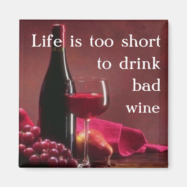 Livet är för kort Magnet (Framsidan)