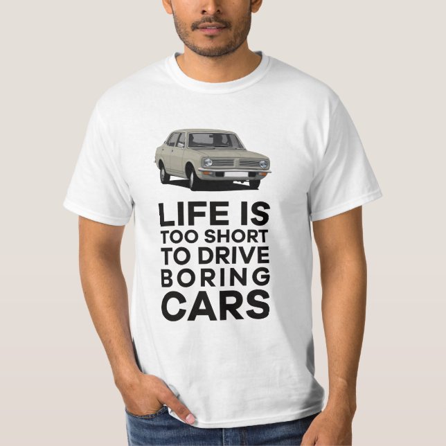 Livet är för kort - Morris Marina - 31 färger T Shirt (Framsida)