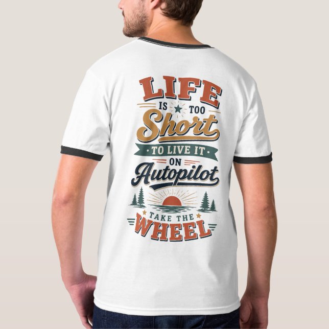 Livet är för kort t shirt (Baksida)